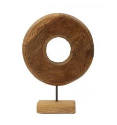 Scultura rotonda in teak riciclato - Arrediorg