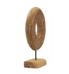 Scultura rotonda in teak riciclato - Arrediorg