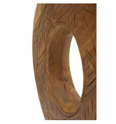 Scultura rotonda in teak riciclato - Arrediorg