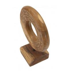 Scultura rotonda in teak riciclato - Arrediorg
