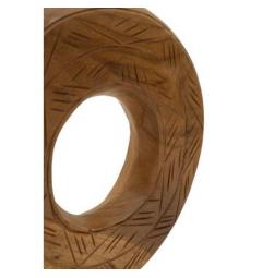 Scultura rotonda in teak riciclato - Arrediorg