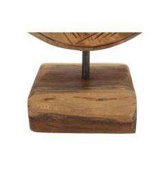 Scultura rotonda in teak riciclato - Arrediorg