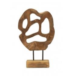 Scultura in teak riciclato forme tondeggianti - Arrediorg