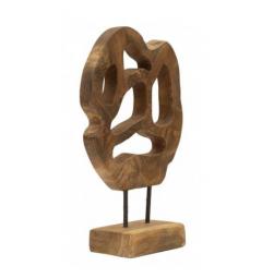 Scultura in teak riciclato forme tondeggianti - Arrediorg