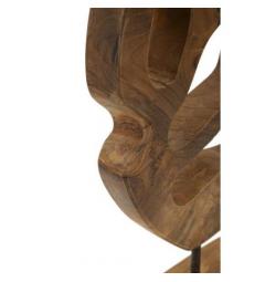 Scultura in teak riciclato forme tondeggianti - Arrediorg