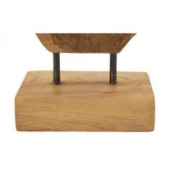 Scultura in teak riciclato - Arrediorg