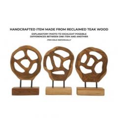 Scultura in teak riciclato - Arrediorg
