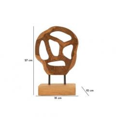 Scultura in teak riciclato - Arrediorg