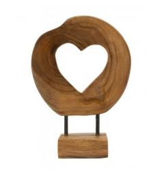 Scultura in teak riciclato dalle forme irregolari - Arrediorg