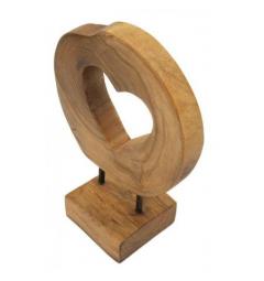 Scultura in teak riciclato dalle forme irregolari - Arrediorg