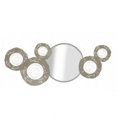 Pannello decorativo 3D da parete in metallo argento - Arrediorg