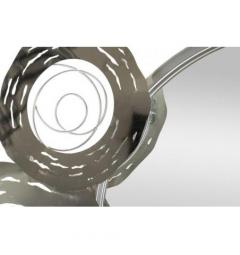 Pannello decorativo 3D da parete in metallo argento - Arrediorg