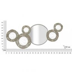 Pannello decorativo 3D da parete in metallo argento - Arrediorg