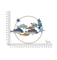 Pannello decorativo 3D da parete pesci tropicali - Arrediorg