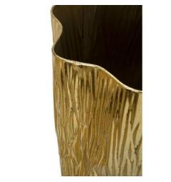 Set di 3 vasi dorati in metallo design moderno - Arrediorg