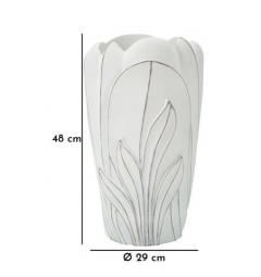 Vaso in ceramica dal design morbido e sinuoso - Arrediorg