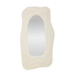 Specchio da parete bianco dalle forme sinuose moderno - Arrediorg
