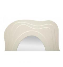 Specchio da parete bianco dalle forme sinuose moderno - Arrediorg
