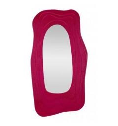 Specchio da parete fucsia dalle forme sinuose moderno - Arrediorg