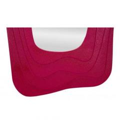 Specchio da parete fucsia dalle forme sinuose moderno - Arrediorg