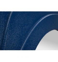 Specchio da parete blu dalle forme sinuose moderno - Arrediorg