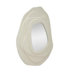 Specchio da parete bianco dalle forme sinuose moderno - Arrediorg