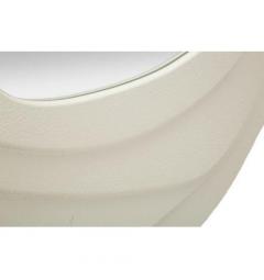 Specchio da parete bianco dalle forme sinuose moderno - Arrediorg