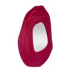 Specchio da parete fucsia dalle forme sinuose moderno - Arrediorg