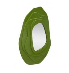 Specchio da parete verde dalle forme sinuose moderno - Arrediorg
