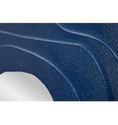 Specchio da parete blu dalle forme sinuose moderno - Arrediorg