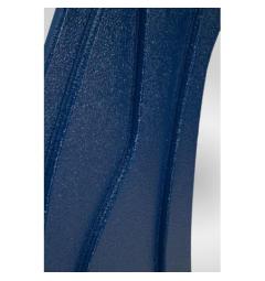 Specchio da parete blu dalle forme sinuose moderno - Arrediorg