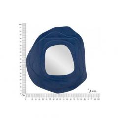 Specchio da parete blu dalle forme sinuose moderno - Arrediorg