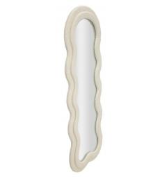 Specchio da parete crema con cornice in legno - Arrediorg