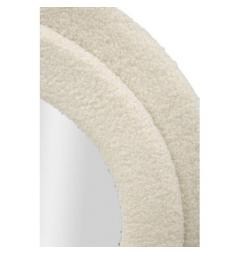 Specchio da parete crema con cornice in legno - Arrediorg