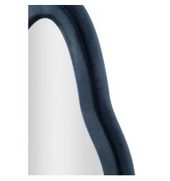 Specchio da parete con cornice in legno in velluto blu - Arrediorg