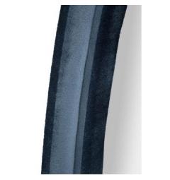 Specchio da parete con cornice in legno in velluto blu - Arrediorg