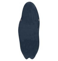 Specchio da parete con cornice in legno in velluto blu - Arrediorg