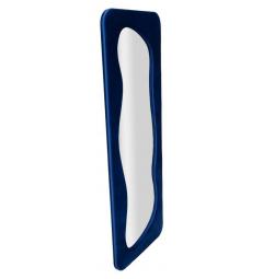 Specchio da parete con cornice rivestita in velluto blu elettrico - Arrediorg