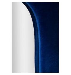 Specchio da parete con cornice rivestita in velluto blu elettrico - Arrediorg