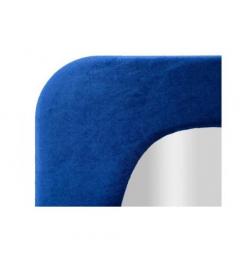 Specchio da parete con cornice rivestita in velluto blu elettrico - Arrediorg