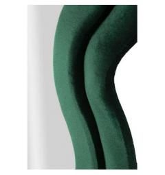 Specchio da parete con cornice in legno in velluto verde - Arrediorg