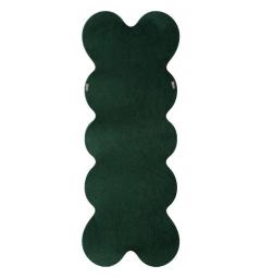 Specchio da parete con cornice in legno in velluto verde - Arrediorg