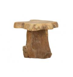 Sgabello in teak riciclato offre un tocco di eleganza naturale e sostenibile - Arrediorg