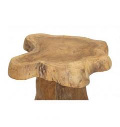 Sgabello in teak riciclato offre un tocco di eleganza naturale e sostenibile - Arrediorg