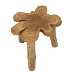 Tavolinetto dalle forme irregolari in teak riciclato - Arrediorg