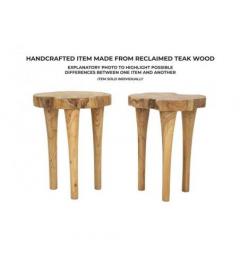 Sgabello in teak riciclato - Arrediorg