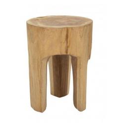 Sgabello in teak riciclato eleganza naturale e sostenibile - Arrediorg