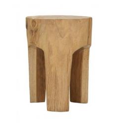 Sgabello in teak riciclato eleganza naturale e sostenibile - Arrediorg