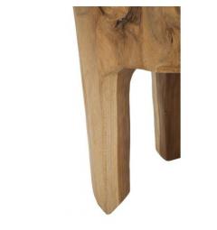 Sgabello in teak riciclato eleganza naturale e sostenibile - Arrediorg
