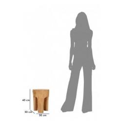 Sgabello in teak riciclato eleganza naturale e sostenibile - Arrediorg